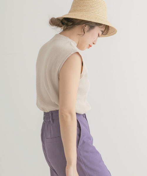 ニット リブハイネックノースリーブニット :63695049:ZOZOTOWN Yahoo ...
