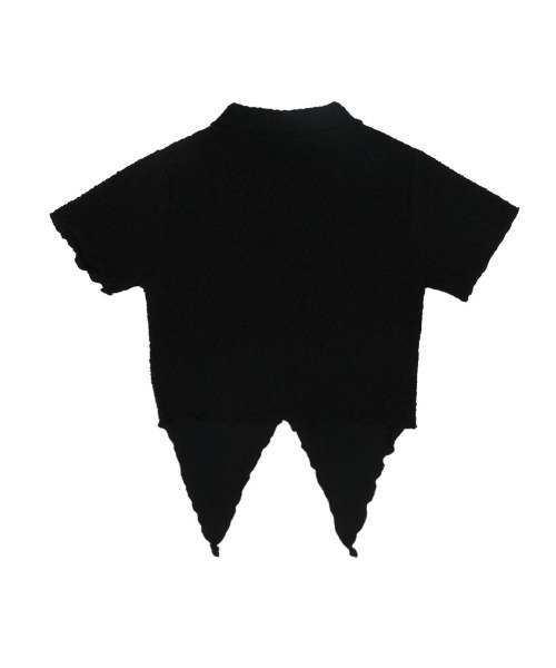 ブラウス シャツ A'GEM/9 × .kom「 FANCY CLUB/ファンシークラブ」UNBALANCE WRINKLE COLLAR WARME FANCY CLUB ブラウス シャツ A'GEM/9 × .kom「 CLUB/ファンシー