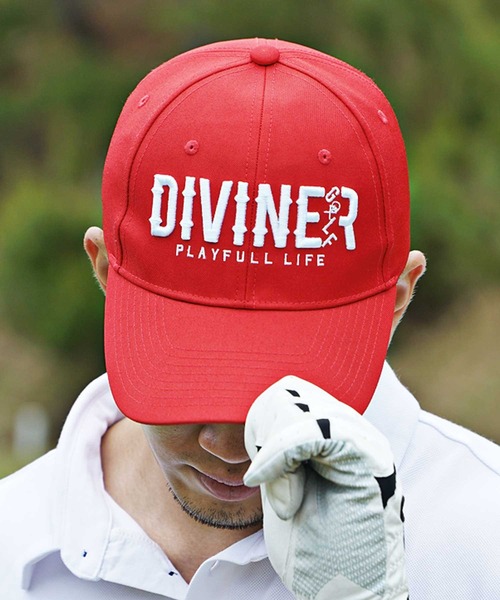 ピンク GOLF 刺繍キャップ MARK&LONA - IRON SKULL TRUCKER CAP / ミニパイル生地 アイアン