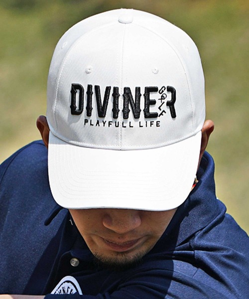 GOLFFICKERS 刺繍ロゴ キャップ DIVINER GOLF ゴルフ 「DIVINER GOLF」オリジナル 刺繍 ロゴ