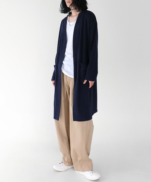 minsobi（ミンソビ） カーディガン ソフトタッチロングカーディガン