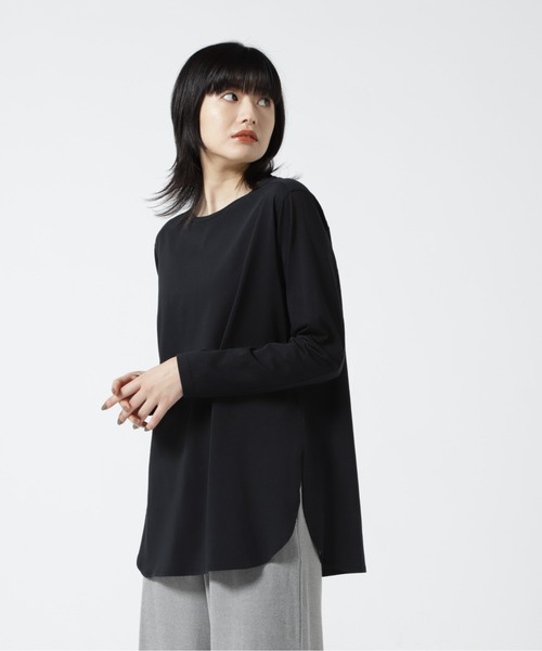 tシャツ DROIT BELLO(ドロイトベロ) スソラウンドロングTシャツ２ レディース