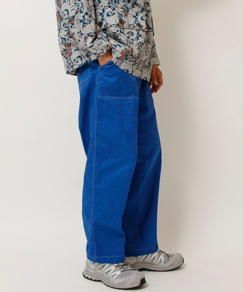 Johnbull パンツ コットンリネンワイドイージーパンツ メンズ