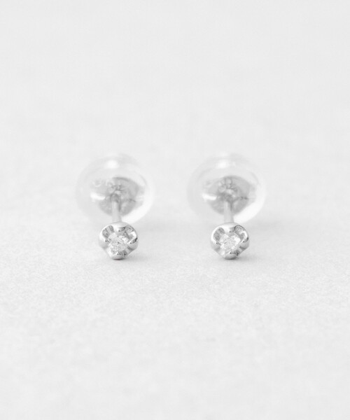 Jouete ピアス K10WG ダイヤモンド レディース : ZOZOTOWN Yahoo
