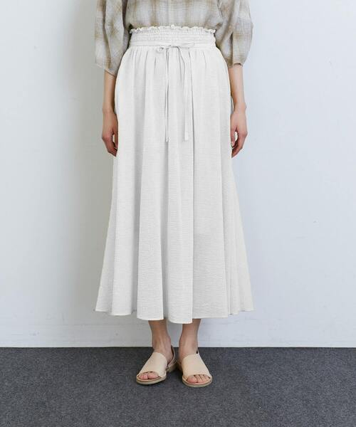 LOISIR スカート C/Li/Siサッカーイージーギャザースカート