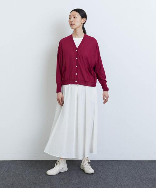 LOISIR スカート C/Li/Siサッカーイージーギャザースカート