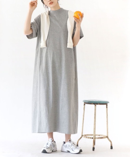 zootie（ズーティー） ワンピース 半袖 「汗が染みないロングワンピ