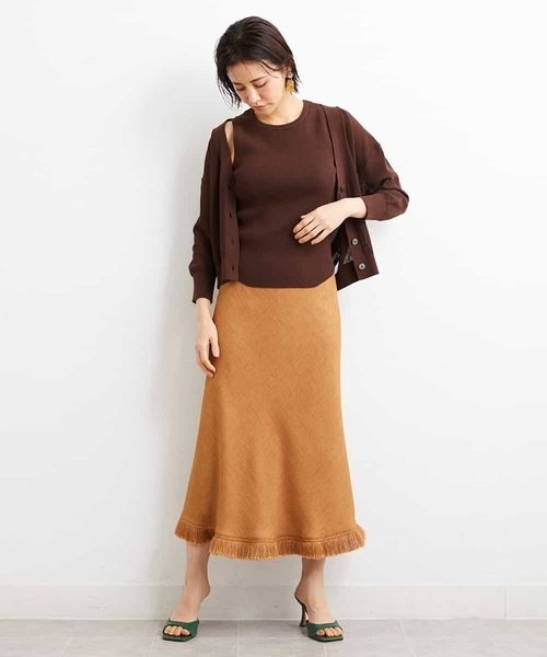 MICHEL KLEIN（ミッシェルクラン） スカート フリンジマーメイド