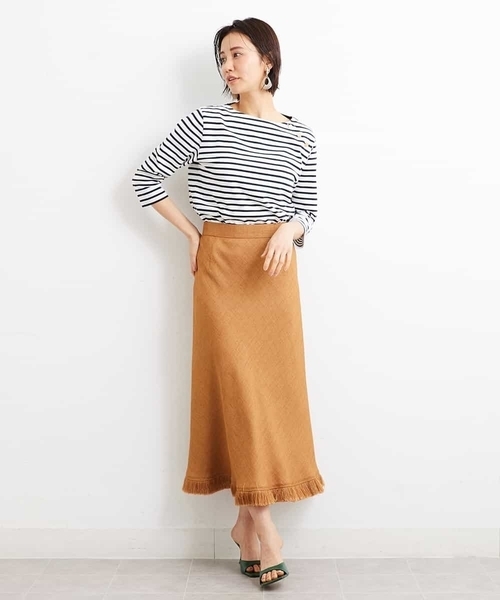 MICHEL KLEIN（ミッシェルクラン） スカート フリンジマーメイド