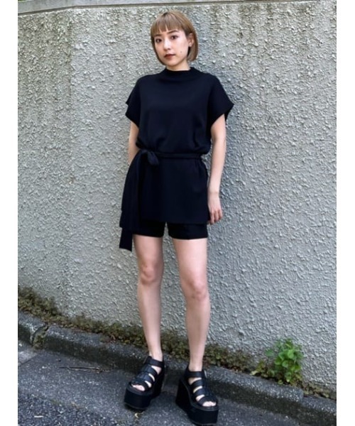 SLY スラックス パンツ BELTED PINTUCK S/PT ベルテッド