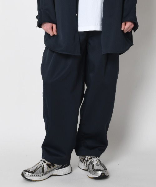 るれり SUPERTHANKS パンツ ツイル ワイド ルーズ ストレートパンツ