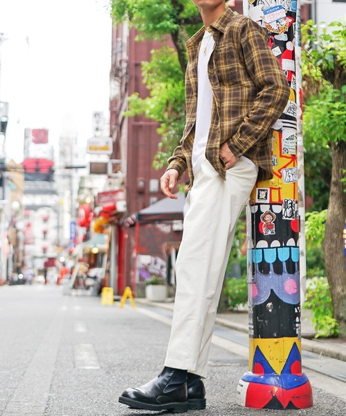 SOMEDIFF（サムディフ） シャツ 「SOMEDIFF」ピグメント加工オンブレ