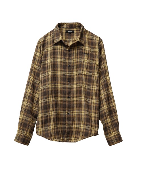 極美品 ENFOLD エンフォルド SOMELOSチェックロングシャツ 38 ENFOLD(エンフォルド)｜C/PEブロード Halfsleeve Hexagon SH/シャツ