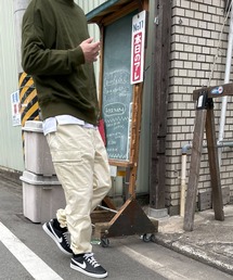 ARCADE カーゴパンツ メンズ 裾ドローコード ウェストフリー