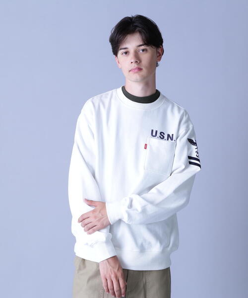 AVIREX トレーナー スウェット NAVAL CREWNECK SWEAT / ネイバル