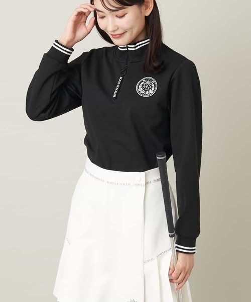 a.v.v（アー・ヴェ・ヴェ） tシャツ レディースゴルフウエア ハーフZIP