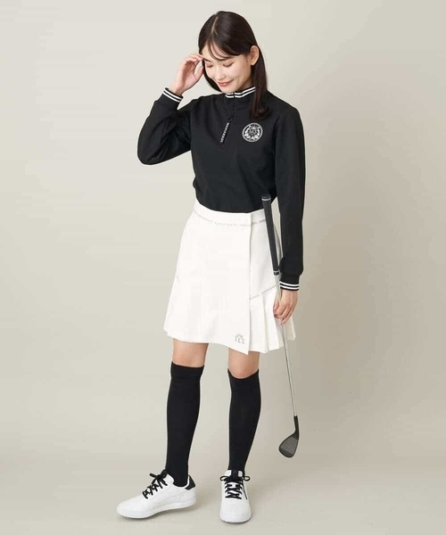 a.v.v（アー・ヴェ・ヴェ） tシャツ レディースゴルフウエア ハーフZIP
