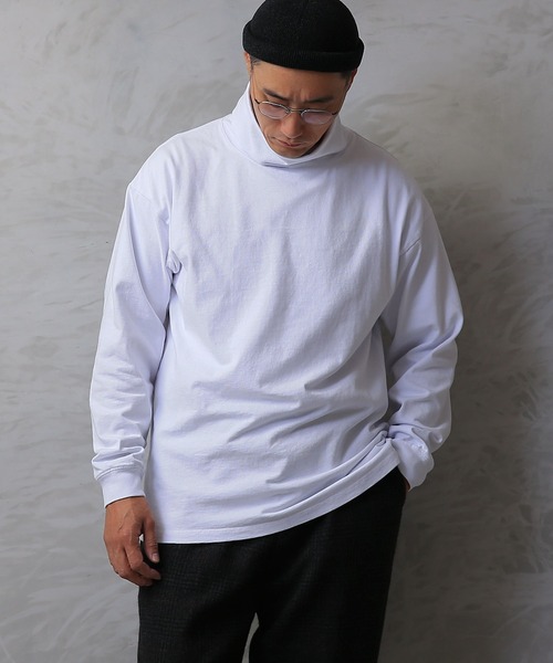 tシャツ Tシャツ メンズ Good wear USAコットン　タートルネック L/S BIG TEE｜zozo