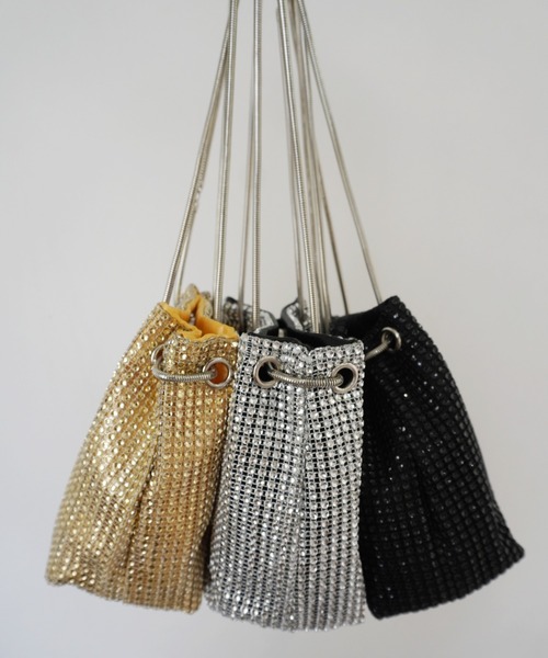 Jelly moo（ジェリームー） ハンドバッグ 「 」 メタリック メッシュ