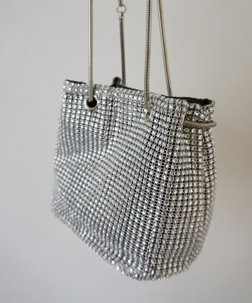 Jelly moo（ジェリームー） ハンドバッグ 「 」 メタリック メッシュ