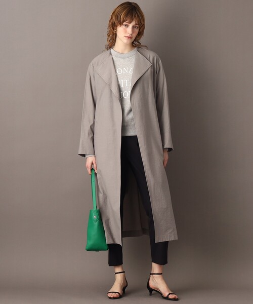 DRESSTERIOR ノーカラーコート コート ノーカラーエアリーコート  