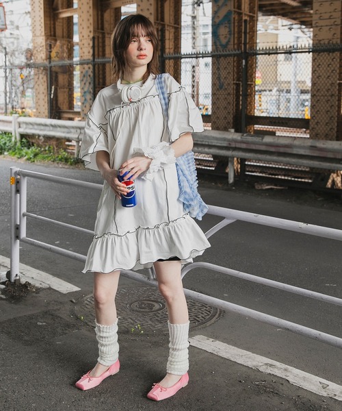 forksy. バレエシューズ パンプス 「forksy.」サテンスクエア