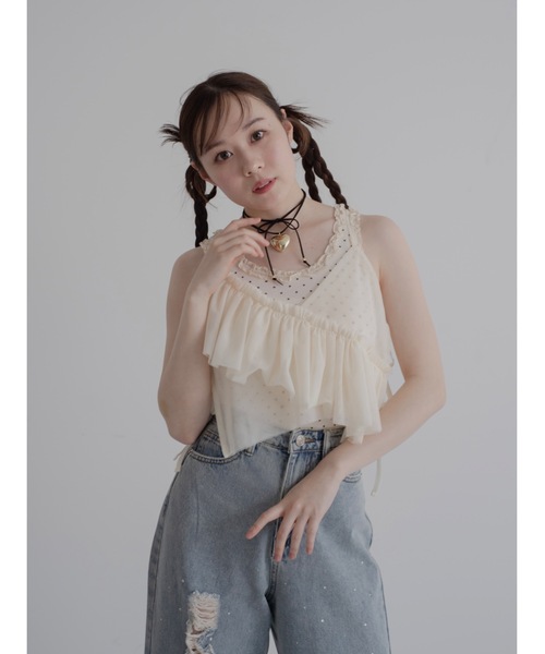 JUMELLE（ジュメロ） チューブトップ ベアトップ asymu frill buister