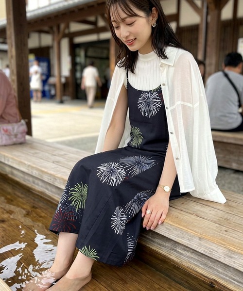 【本日限定値下げ中】Itto… ワンピース浴衣　ドッド柄 itto 甚平 浴衣 「秒で浴衣。」の時代がやってきた！もっと自由に