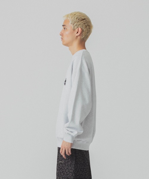 売切れ前に XLARGE WAFFLE CREWNECK TOP ややワイドなシルエット Amazon | [エクストララージ] カットソー WAFFLE CREWNECK TOP