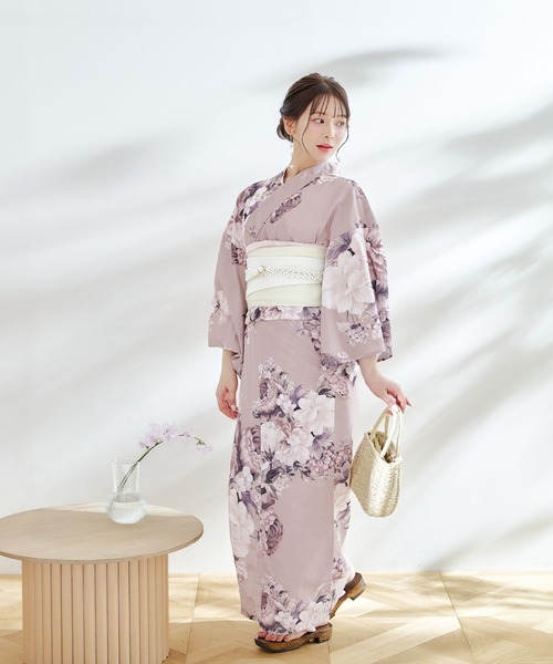 GRL レディース浴衣・帯・下駄セット 浴衣•帯•下駄セット 浴衣3点セット（