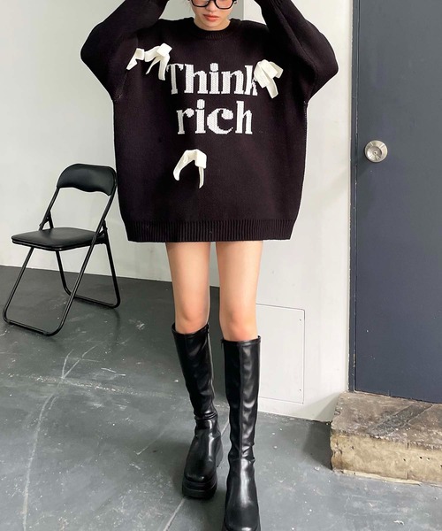 SPIRALGIRL（スパイラルガール） ニット セーター リボンモチーフ