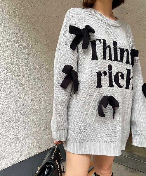 SPIRALGIRL（スパイラルガール） ニット セーター リボンモチーフ