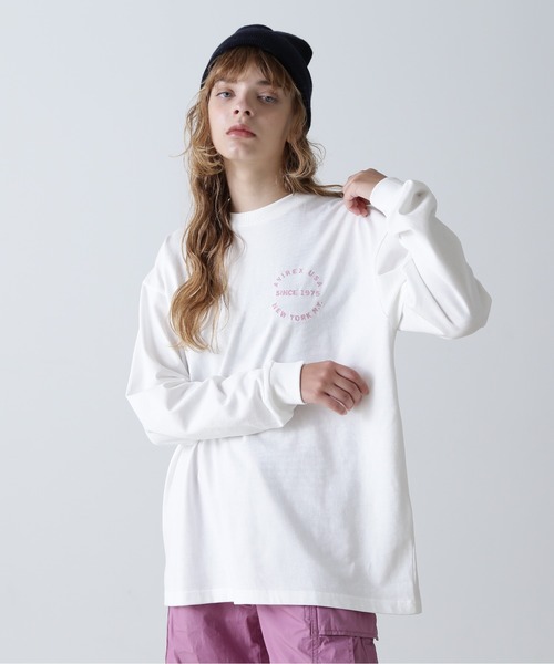 tシャツ L/S VARSITY LOGO T-SHIRT/ バーシティロゴTシャツ レディース AVIREX tシャツ L/S VARSITY LOGO T-SHIRT/ バーシティロゴT