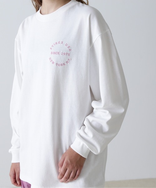 AVIREX tシャツ L/S VARSITY LOGO T-SHIRT/ バーシティロゴT