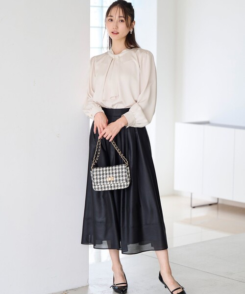 any SiS ブラウス シャツ 「洗える」4WAYボウタイ レディース