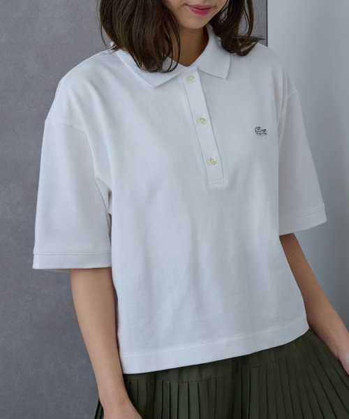 LACOSTE×PEANUTS 刺繍ワッペン ポロシャツ ホワイト XL LACOSTE×PEANUTS 刺繍ワッペン ポロシャツ ホワイト XL