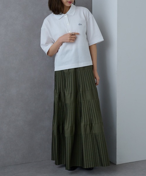 ポロシャツ ポロ LACOSTE/ポロシャツ レディース LACOSTE ポロシャツ ポロ 「LACOSTE」ワンポイントロゴ カノコ