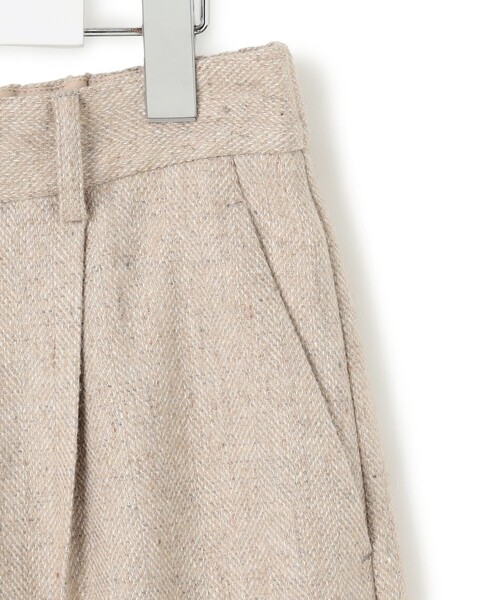 23区（ニジュウサンク） パンツ ヘリンボーンループツイード ハーフ