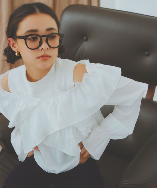 KOBE LETTUCE ブラウス シャツ マルチウェイクロスフリル