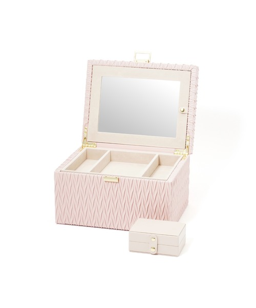 Francfranc（フランフラン） 収納 エンボス ジュエリーボックス L