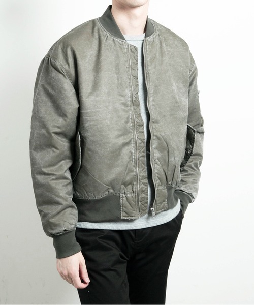 Magine ma1 ma-1 「SELECT」IR:SULFUR VINTAGE NYLON MA-1 JKT 