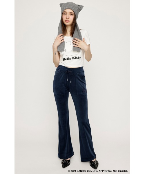 SLY（スライ） スラックス パンツ HELLO KITTY x SLY VELOUR PT ハロー