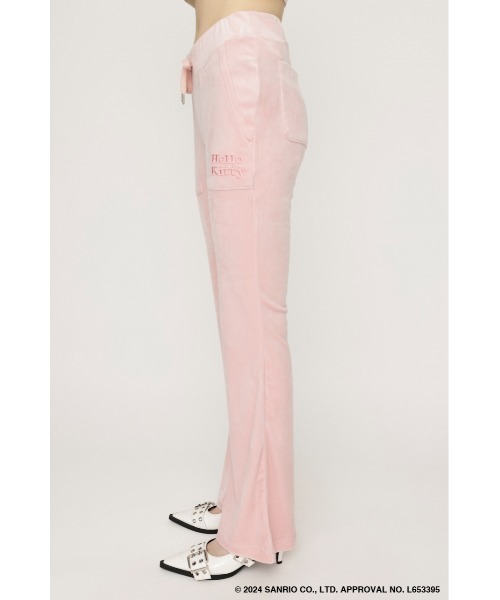 PERVERZE Velour Bias Line Pants pinkベロア PERVERZE♡Velour Bias Line Pants pink♡ベロア