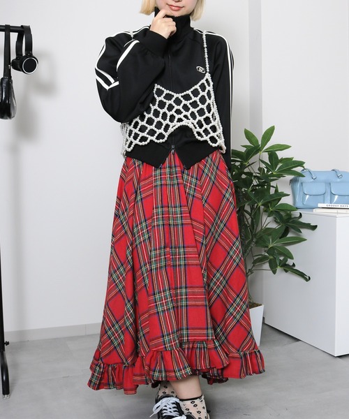 ALMO スカート 裾フリルロングスカート(se) : ZOZOTOWN Yahoo!店