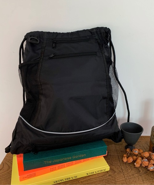 lilful デイバック リュック サイドメッシュポケットナップサック