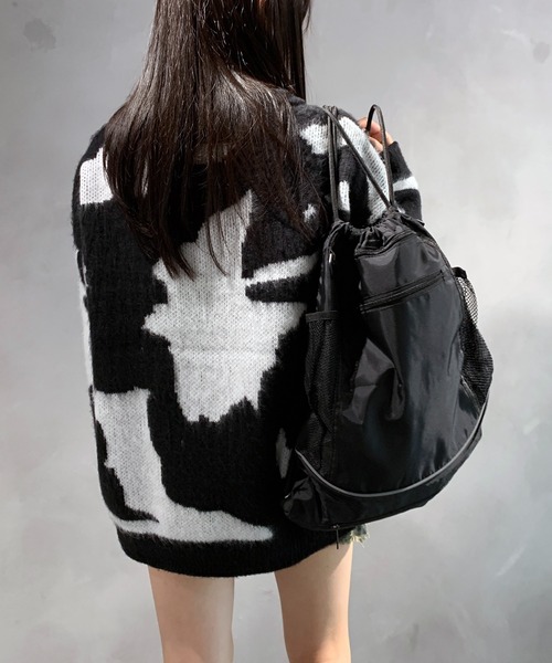 lilful デイバック リュック サイドメッシュポケットナップサック