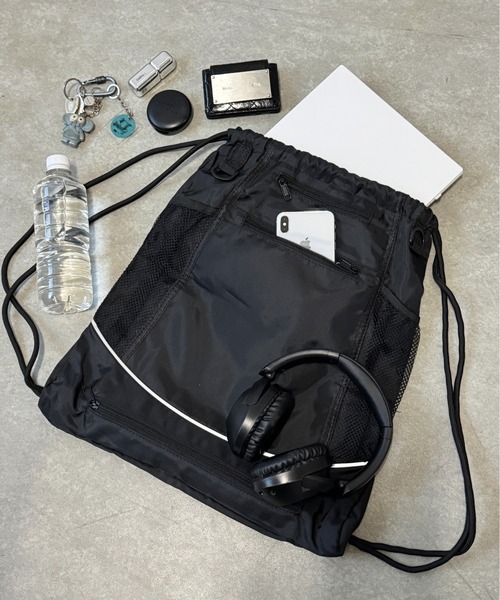 lilful デイバック リュック サイドメッシュポケットナップサック