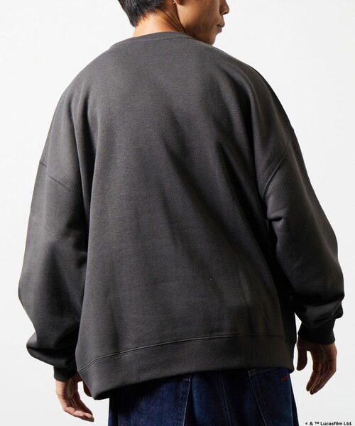 work work ワークワーク　スターウォーズジップトレーナーSグレー FREAK'S STORE トレーナー スウェット 限定展開 STAR WARS