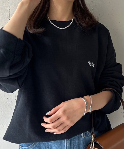 トレーナー スウェット 「THE FOX」basic Crew sweat キツネワッペントレーナー レディース メンズ PENNEYS トレーナー スウェット 「THE FOX」basic Crew sweat