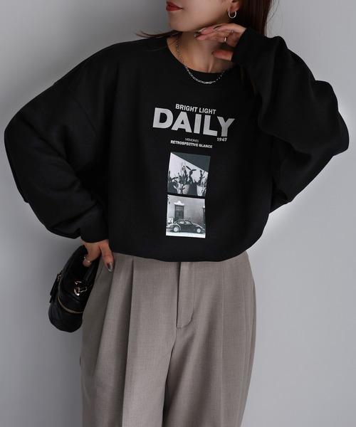 Riberry トレーナー スウェット DAILYフォトプリントスウェット